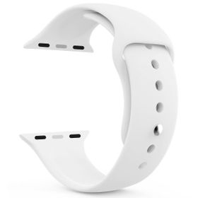 Microsonic Apple Watch Series 7 45 mm Beyaz Silikon Kordon