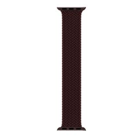 Microsonic Apple Watch Series 7 45 mm Braided Solo Loop Band Koyu Bordo 127 mm Small Kordon