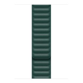 Microsonic Apple Watch Series 7 45 mm Koyu Yeşil Leather Link Band Kordon