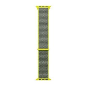 Microsonic Apple Watch Series 7 45 mm Koyu Yeşil Woven Sport Loop Hasırlı Kordon