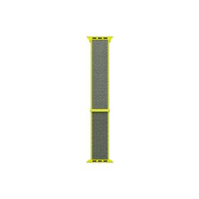 Microsonic Apple Watch Series 7 45 mm Koyu Yeşil Woven Sport Loop Hasırlı Kordon