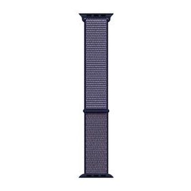 Microsonic Apple Watch Series 7 45 mm Lacivert Woven Sport Loop Hasırlı Kordon