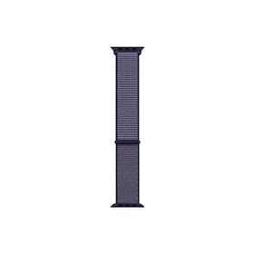 Microsonic Apple Watch Series 7 45 mm Lacivert Woven Sport Loop Hasırlı Kordon