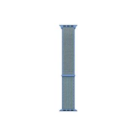 Microsonic Apple Watch Series 7 45 mm Mavi Woven Sport Loop Hasırlı Kordon