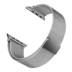 Microsonic Apple Watch Series 7 45 mm Milanese Loop Gümüş Kordon