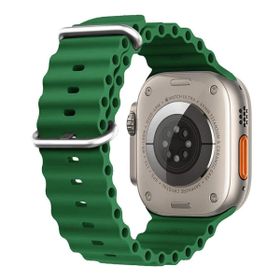 Microsonic Apple Watch Series 7 45 mm Ocean Band Yeşil Kordon