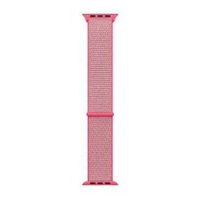 Microsonic Apple Watch Series 7 45 mm Pembe Woven Sport Loop Hasırlı Kordon
