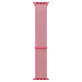 Microsonic Apple Watch Series 7 45 mm Pembe Woven Sport Loop Hasırlı Kordon