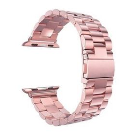 Microsonic Apple Watch Series 7 45 mm Rose Gold Metal Stainless Steel Kordon
