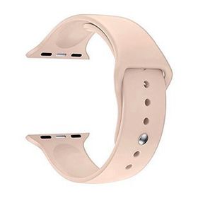 Microsonic Apple Watch Series 7 45 mm Rose Gold Silikon Kordon