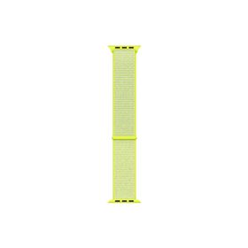 Microsonic Apple Watch Series 7 45 mm Sarı Woven Sport Loop Hasırlı Kordon