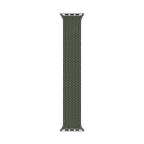 Microsonic Apple Watch Series 8 41 mm Braided Solo Loop Band Koyu Yeşil Medium 147 mm Kordon
