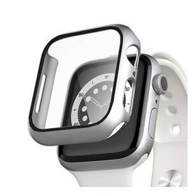 Microsonic Apple Watch Series 8 41 mm Gümüş Matte Premium Slim Watch Band Kılıf
