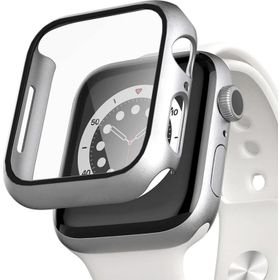 Microsonic Apple Watch Series 8 41 mm Gümüş Matte Premium Slim Watch Band Kılıf