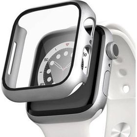 Microsonic Apple Watch Series 8 41 mm Gümüş Matte Premium Slim Watch Band Kılıf