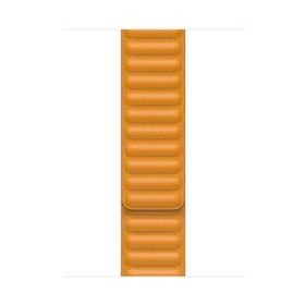 Microsonic Apple Watch Series 8 41 mm Turuncu Leather Link Band Kordon