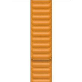 Microsonic Apple Watch Series 8 41 mm Turuncu Leather Link Band Kordon