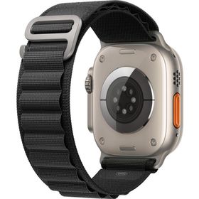 Microsonic Apple Watch Series 8 45 mm Alpine Loop Siyah Kordon