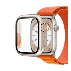 Microsonic Apple Watch Series 8 45 mm Apple Watch Ultra Dönüştürücü Ekran Koruyucu Kasa Yıldız Işığı Kılıf