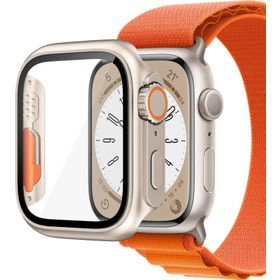 Microsonic Apple Watch Series 8 45 mm Apple Watch Ultra Dönüştürücü Ekran Koruyucu Kasa Yıldız Işığı Kılıf