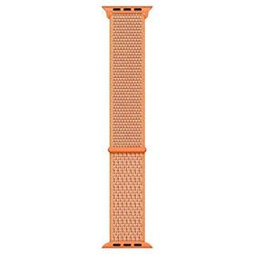 Microsonic Apple Watch Series 8 45 mm Hasırlı Woven Sport Loop Turuncu Kordon