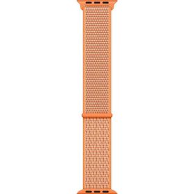 Microsonic Apple Watch Series 8 45 mm Hasırlı Woven Sport Loop Turuncu Kordon