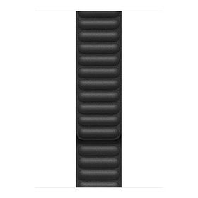 Microsonic Apple Watch Series 8 45 mm Leather Link Band Siyah Kordon