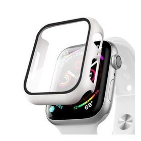Microsonic Apple Watch Series 8 45 mm Matte Premium Slim Watch Band Beyaz Kılıf