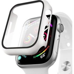 Microsonic Apple Watch Series 8 45 mm Matte Premium Slim Watch Band Beyaz Kılıf