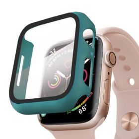 Microsonic Apple Watch Series 8 45 mm Matte Premium Slim Watch Band Koyu Yeşil Kılıf
