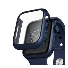 Microsonic Apple Watch Series 8 45 mm Matte Premium Slim Watch Band Lacivert Kılıf