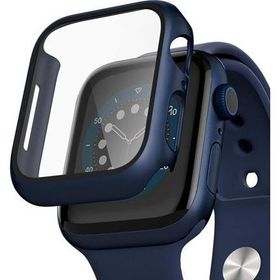 Microsonic Apple Watch Series 8 45 mm Matte Premium Slim Watch Band Lacivert Kılıf