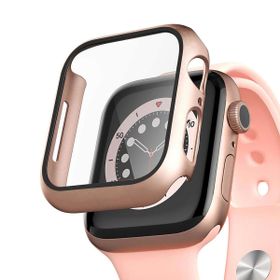 Microsonic Apple Watch Series 8 45 mm Matte Premium Slim Watch Band Rose Gold Kılıf