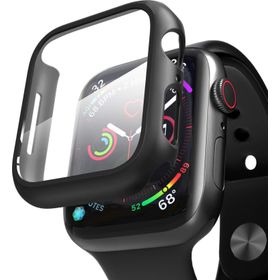 Microsonic Apple Watch Series 8 45 mm Matte Premium Slim Watch Band Siyah Kılıf