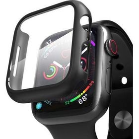 Microsonic Apple Watch Series 8 45 mm Matte Premium Slim Watch Band Siyah Kılıf