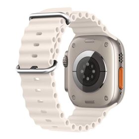 Microsonic Apple Watch Series 8 45 mm Ocean Band Bej Kordon