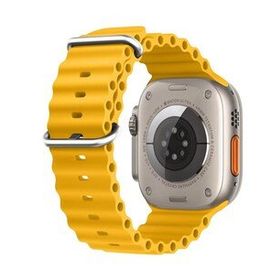 Microsonic Apple Watch Series 8 45 mm Ocean Band Sarı Kordon