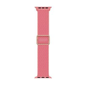 Microsonic Apple Watch Series 8 45 mm Pembe Braided Loop Band Kordon