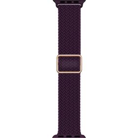 Microsonic Apple Watch Series 8 Braided Loop Band Bordo 41 mm Kordon