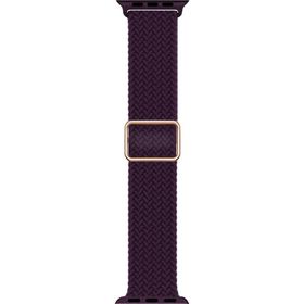 Microsonic Apple Watch Series 8 Braided Loop Band Bordo 41 mm Kordon