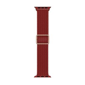Microsonic Apple Watch Series 8 Braided Loop Band Kırmızı 41 mm Kordon