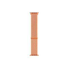 Microsonic Apple Watch Series 8 Hasırlı Woven Sport Loop Turuncu 41 mm Kordon