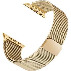 Microsonic Apple Watch Series 8 Milanese Loop Gold 41 mm Kordon