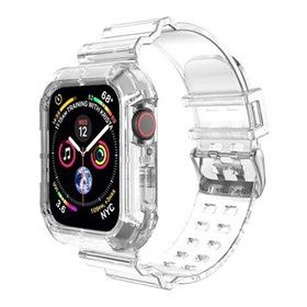Microsonic Apple Watch Series 8 Transparent Clear Band Şeffaf 41 mm Kordon