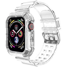 Microsonic Apple Watch Series 8 Transparent Clear Band Şeffaf 41 mm Kordon