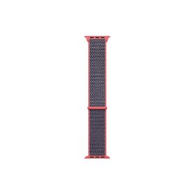 Microsonic Apple Watch Series 9 41 mm Hasırlı Koyu Pembe Woven Sport Loop Kordon