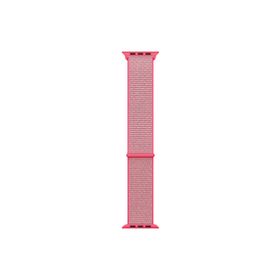 Microsonic Apple Watch Series 9 41 mm Hasırlı Pembe Woven Sport Loop Kordon