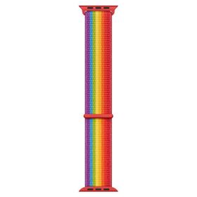 Microsonic Apple Watch Series 9 41 mm Hasırlı Pride Edition Woven Sport Loop Kordon