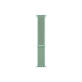 Microsonic Apple Watch Series 9 41 mm Hasırlı Yeşil Woven Sport Loop Kordon