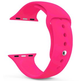 Microsonic Apple Watch Series 9 41 mm Silikon Koyu Pembe Kordon